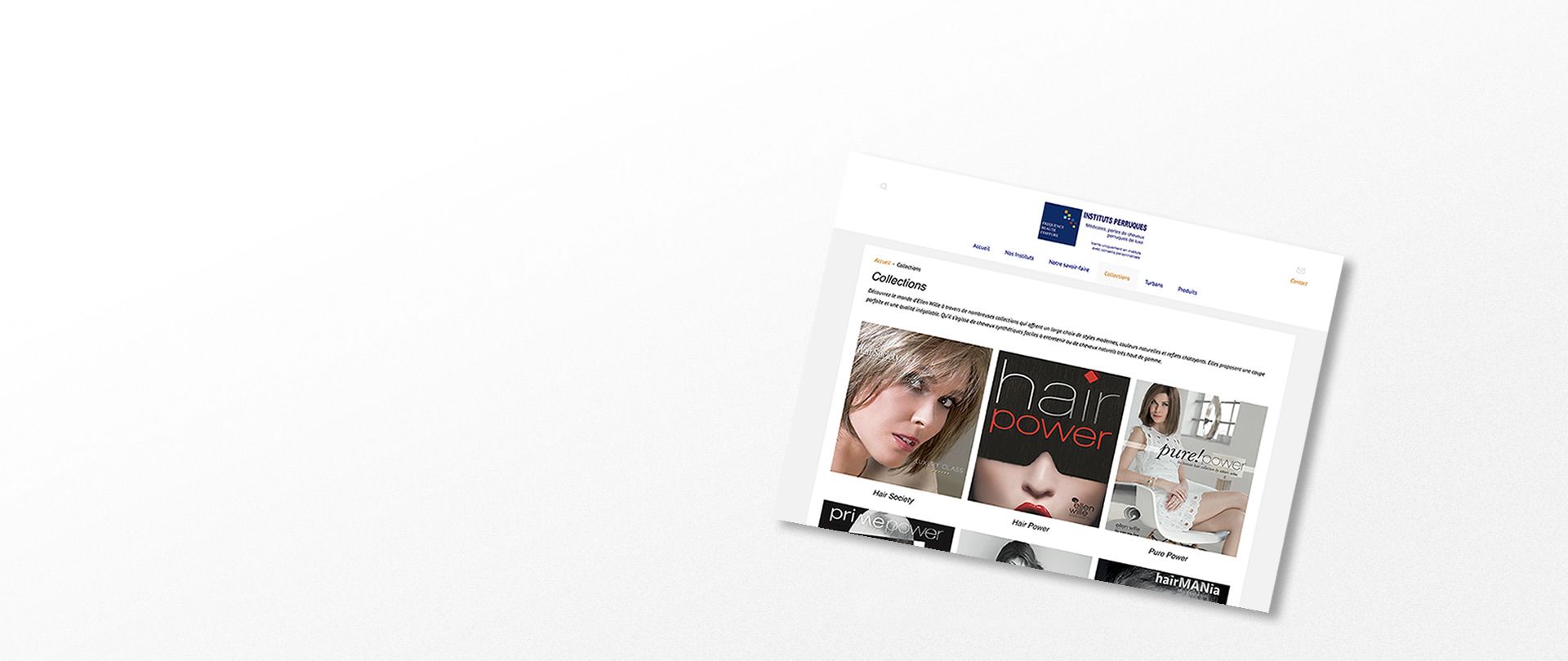 Site internet des Instituts Perruques Fréquence beauté coiffure